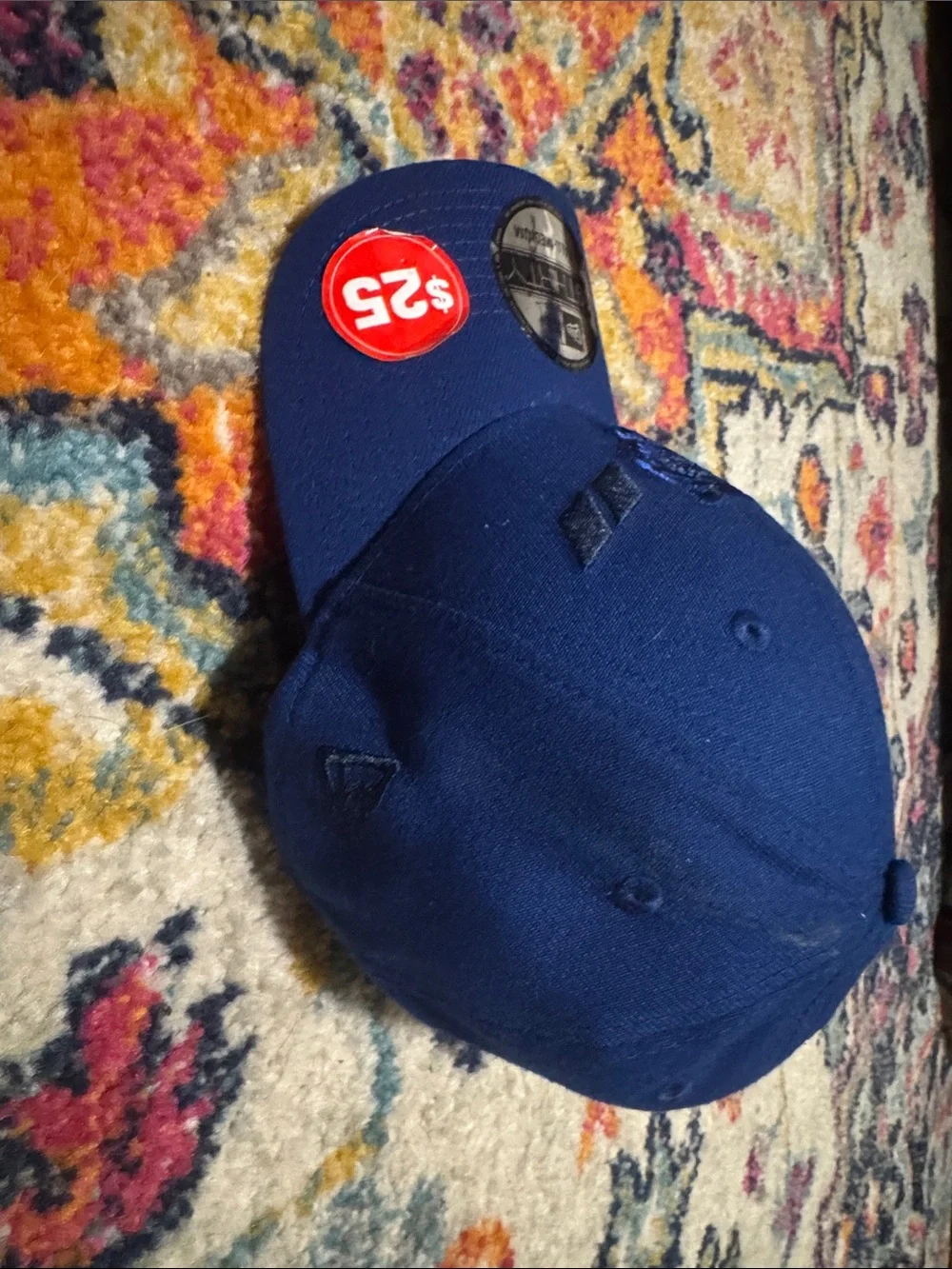 New Era Navy Embroidered Tiger Stretch-Fit Cap